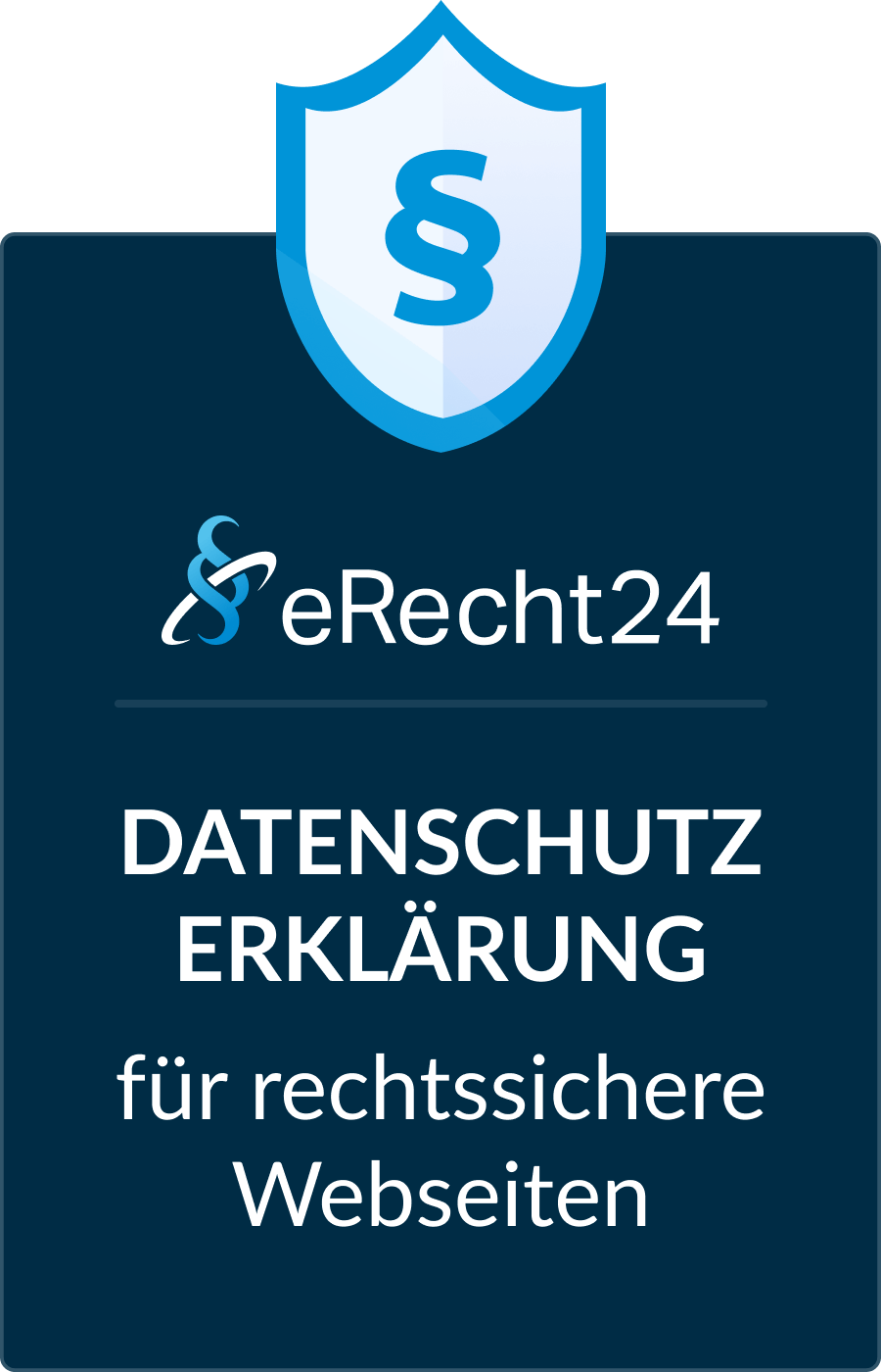 eRecht24 Datenschutz Siegel