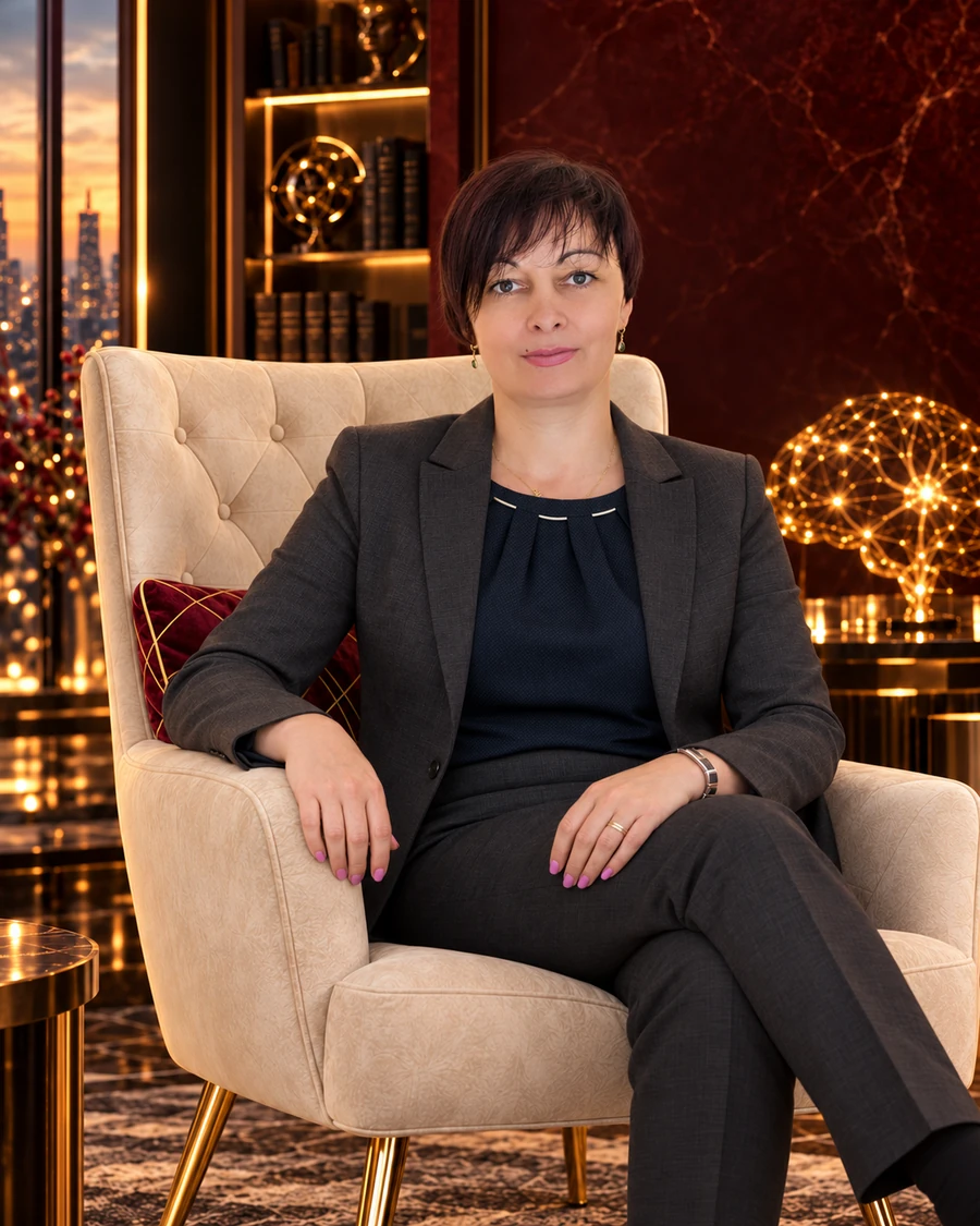 Sandra Meier - KI-gestaltetes Porträt